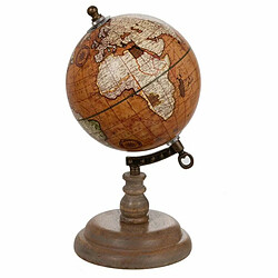 Paris Prix Statuette Déco Globe Vintage 25cm Rouille 