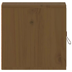 Avis vidaXL Armoire murale Marron miel 31,5x30x30 cm Bois de pin massif