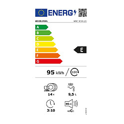 Lave-vaisselle 60cm 14 couverts 46db intégrable avec bandeau - wbc3c26 - WHIRLPOOL