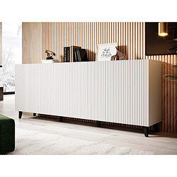 Bestmobilier Sanna - buffet bas - 200 cm - style contemporain Sanna - buffet bas - 200 cm - style contemporain - Blanc