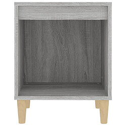 Maison Chic Table de chevet,Table de nuit,Table d'appoint pour salon Sonoma gris 40x35x50 cm -MN47645 pas cher