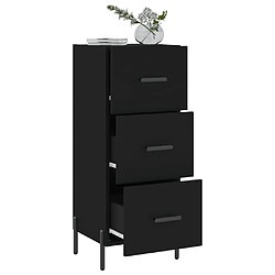 Avis vidaXL Buffet Noir 34,5x34x90 cm Bois d'ingénierie