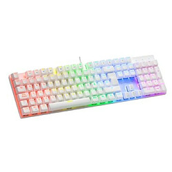 Mars Gaming MK422WBRFR clavier USB AZERTY Français Blanc