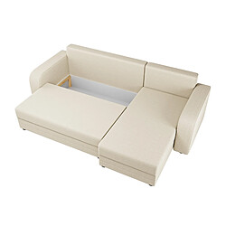 Bestmobilier Harvey - canapé d'angle réversible - 4 places - convertible avec coffre - en tissu