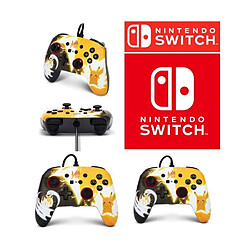 Avis Power A Manette filaire SWITCH Pokémon Pikachu contre MEOWTH Officielle Nintendo avec Câble USB détachable