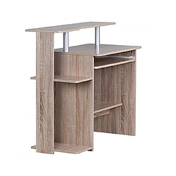 Avis Mes Bureau informatique avec rangements 94x49x91 cm naturel