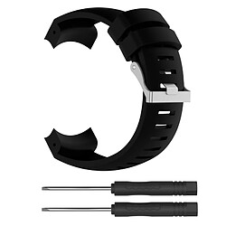 Avis Wewoo Bracelet pour montre connectée Dragonne de remplacement en silicone SUUNTO Core ALU Noir