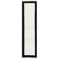 Vidal Tapis de couloir en laine 307x79 noir Darya