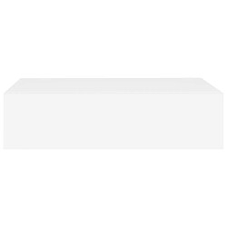 Acheter vidaXL Étagères à tiroirs murales 2 pcs Blanc 40x23,5x10 cm MDF