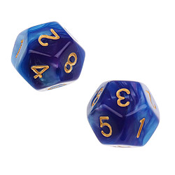 Acheter 10pcs 12 découpes en dés driz polyvalent pour dungeons et dragons jeux de table bleu violet