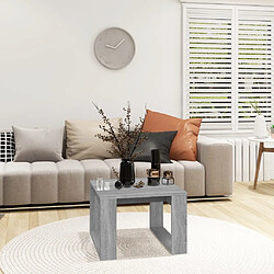 Avis Maison Chic Table d'appoint | Table Basse Sonoma gris 50x50x35 cm Bois d'ingénierie -GKD71380