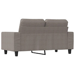 Acheter vidaXL Canapé à 2 places Taupe 120 cm Tissu