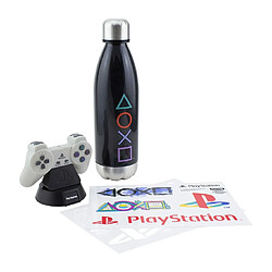 Paladone Playstation Coffret cadeau avec icônes lumière, autocollants et bouteille - Produit officiel