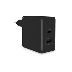 MOOOV Chargeur secteur 2 USB (USB-C 30W + USB-A 12W) - noir 