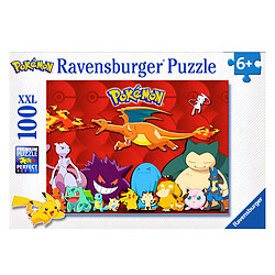 Ravensburger Puzzle Enfant 100 pièces XXL Mes Pokémons Préférés en Carton Épais et Résistant Multicolore