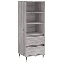 Maison Chic Buffet,Meuble de Rangement,commode pour salon,Cuisine Sonoma gris 40x36x110 cm Bois d'ingénierie -MN84106