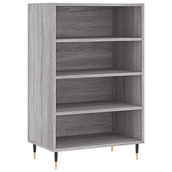 vidaXL Buffet haut sonoma gris 57x35x90 cm bois d'ingénierie