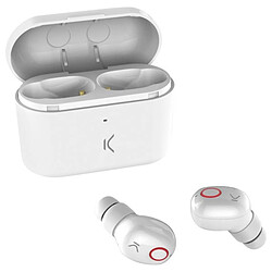 Avis Casques Bluetooth avec Microphone KSIX Free Pods 400 mAh Blanco