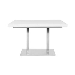 Avis Mes Table à manger extensible 120/200 cm blanc et chromé - KADROK