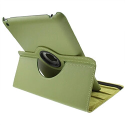 Acheter Wewoo Étui en cuir PU rotatif à 360 degrés avec fonction Veille / Réveil et support pour nouvel iPad (iPad 3) / iPad 2 / iPad 4, vert olive