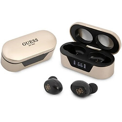 Guess Maroquinerie GUTWST31ED Écouteurs Sans Fil Bluetooth Réduction du Bruit Étanchéité Doré