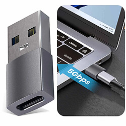 Acheter Adaptateur USB vers USB-C Charge et Synchro 5Gbps Compact Satechi Gris