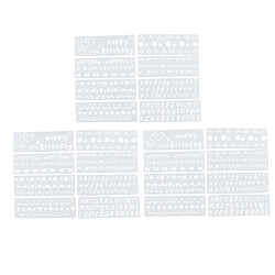 Acheter 24pcs Assortiment En Plastique Modèle Dessin Pochoir Art Numéro ALPHABET