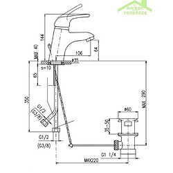 Avis Rav Mitigeur lavabo SVITAVA en chrome sans ou avec siphon - Avec siphon