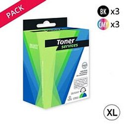 TONER SERVICES Compatible HP 350XL/351XL Pack 6 Cartouches Noires/Couleurs (SD412EE) 