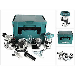 Affleureuse sansfil Makita DRT50ZJX3 18 V sans batterie ni chargeur coffret MAKPAC accessoires