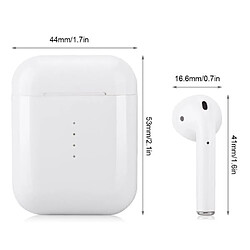 i10 TWS Bluetooth 5.0 Ecouteur sans fil mini casque écouteur mains libres pour iOS / Android