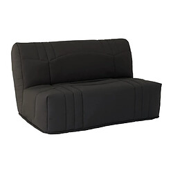 Avis Banquette 2 places BZ DREAM - Tissu 100% Coton noir - Couchage 140x190 cm - L145 x P100 x H90 cm