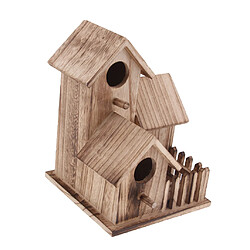 Avis maison d'oiseau nid dox maison en bois nichoir maison d'oiseaux en bois décor de jardin 2