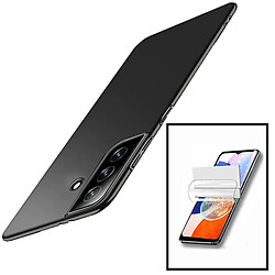 PHONECARE Kit Film Hydrogel Full Cover Avant + Coque SlimShield pour Samsung Galaxy A34 5G - Noir 