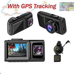 Yonis Dash Cam HD 1080P Vision Nocturne Infrarouge GPS Trajectoire 128Go Max + SD 4Go