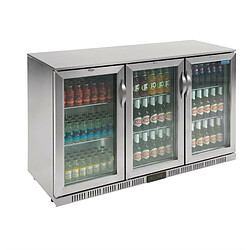 Arrière Bar Réfrigéré en Inox 3 Portes - 300 L - Polar