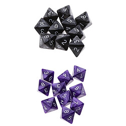 Dés polyédriques 20 Pcs / Set Acrylique 8 Faces D8 Dés Matrices Pour D u0026 D Jeux De Société Faveurs