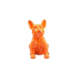 Stoobz Chien bouledogue français coloré 37 x 25 x 22 cm orange. Chien bouledogue français coloré 37 x 25 x 22 cm orange