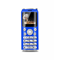 Mini Téléphone Portable 1 Pouce Bluetooth Dual SIM MP3 Faible Radiation 2G Bleu YONIS 