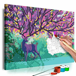 Paris Prix Tableau à Peindre Soi-Même Purple Deer 40x60cm