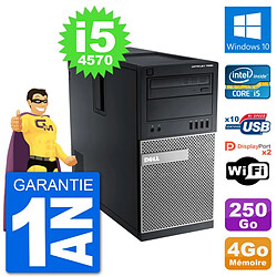 PC Tour Dell 7020 Intel Core i5-4570 RAM 4Go Disque Dur 250Go Windows 10 Wifi · Occasion 