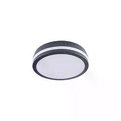 Kanlux Plafonnier LED 18W étanche IP54 rond Ø220mm Graphite - Blanc Naturel 4000K 