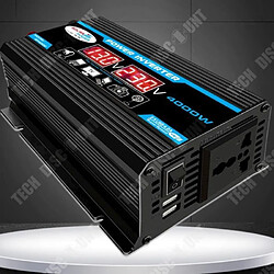 Tech Discount TD® Onduleur de véhicule DC12V à AC220V 300W conversion de tension affichage numérique intelligent