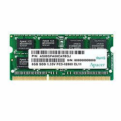 Mémoire RAM Apacer DV.08G2K.KAM 8 GB 1600 mHz CL11 DDR3