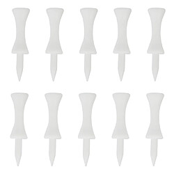 10 pcs tees de golf en plastique golf ongle limite broche en plein air sport offre 51mm blanc