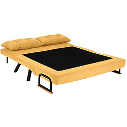 Acheter Hanah Home Canapé 2 places convertible en tissu Sando moutarde.