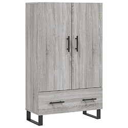 Maison Chic Buffet,Meuble de Rangement,commode pour salon,Cuisine sonoma gris 69,5x31x115 cm bois d'ingénierie -MN25147