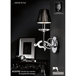 Luminaire Center Applique murale Acanto avec interrupteur 1 Ampoule E14, chrome poli avec Abat jour noir Coloris : chrome poli Coloris de l'abat jour : noir Largeur en Cm : 13 Hauteur en Cm : 38 Profondeur en Cm : 22 Poids en Kilos : 0,80 Type d'ampoule : E14