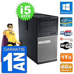 PC Tour Dell 7020 Intel Core i5-4570 RAM 4Go Disque Dur 1To Windows 10 Wifi · Occasion 