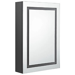 Helloshop26 Armoire de salle de bain à miroir led 50 x 13 x 70 cm gris 02_0006595